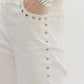 Entro - Stud Embellished High Waisted Pants