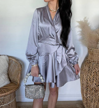 Lucy Paris - Adonia Wrap Mini Dress