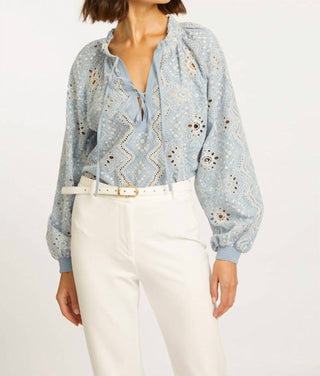 Caballero - Aurelia Embroidered Eyelet Top