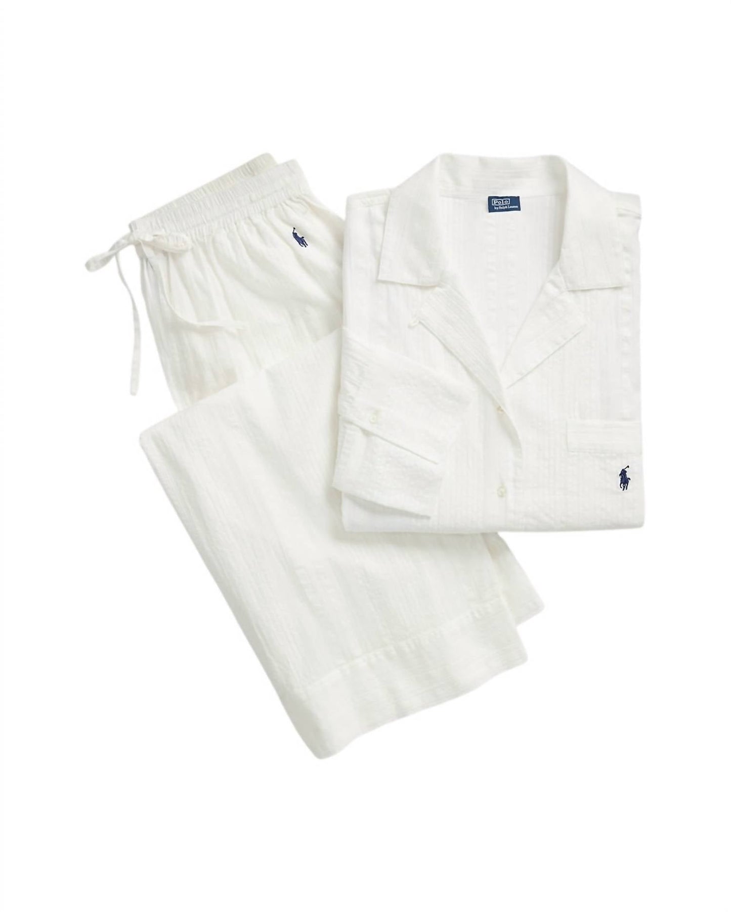 Polo Ralph Lauren - Striped Poplin Shirt & Pant PJ Set