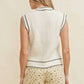 Cloud Ten - LINE ACCENT SWEATER VEST