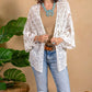 Paparazzi - Crochet Mesh Kimono Cardigan