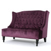 Nurturing - Upholstered Loveseat With Wing Back And Diamond Tufting