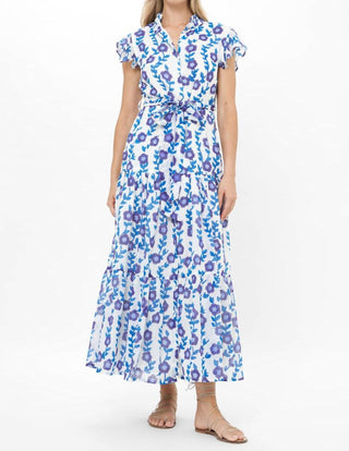Oliphant - Ruffle Collar Button Maxi Dress