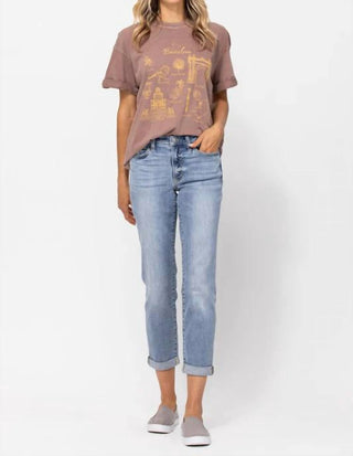 Judy Blue - Mid Rise Boyfriend Jeans