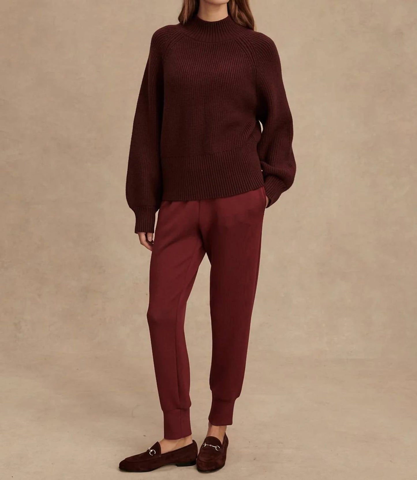 Varley - Martina High Neck Rib Knit Sweater