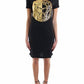 Versace - Couture Women Gold Logo T-Shirt Dress