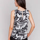 Charlie B - Crew Neck Popover Sleeveless Blouse