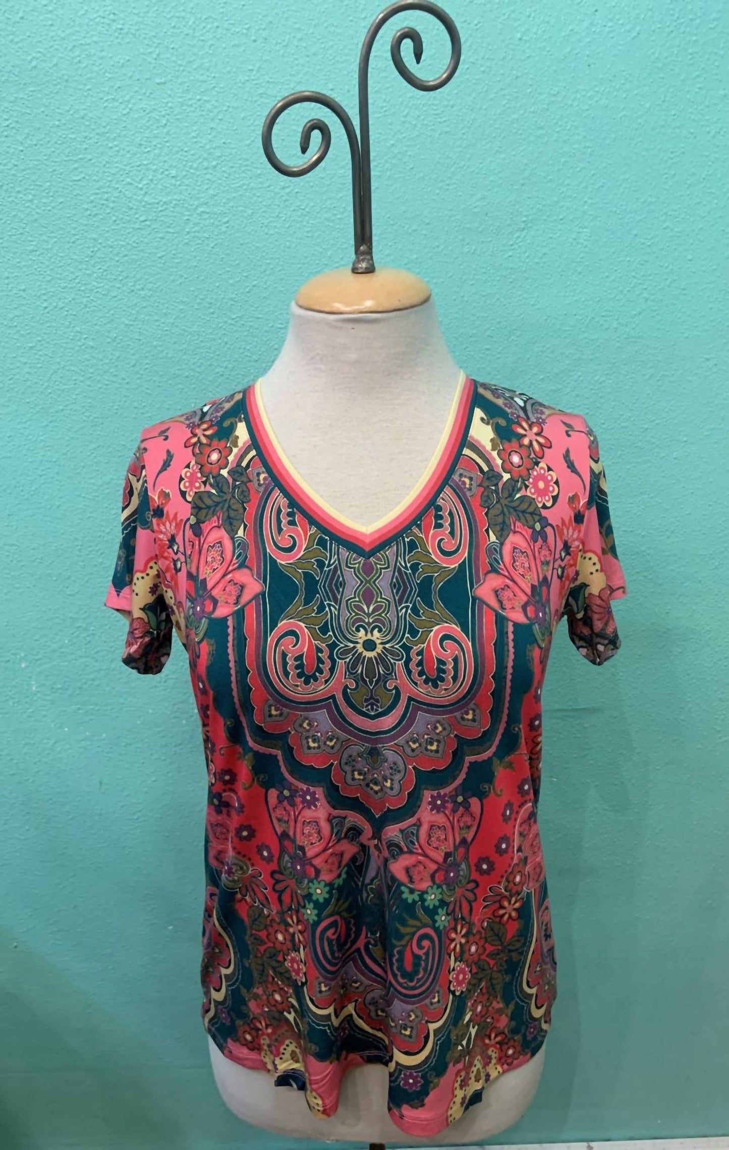 Johnny Was - Janie Favorite Short Sleeve V-Neck Tee