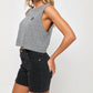 Spiritual Gangster - Hamsa Callie Cropped Tank Top