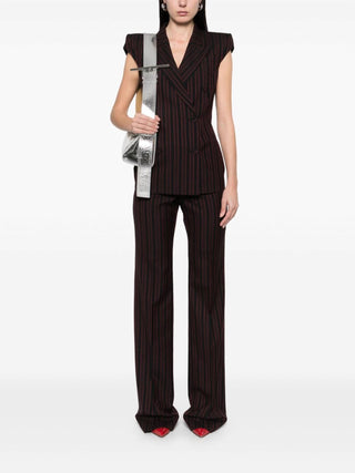 Alexander Mcqueen - Pinstripe Sleeveless Blazer
