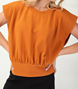 Glam - Kate Jersey Cap Sleeve Top