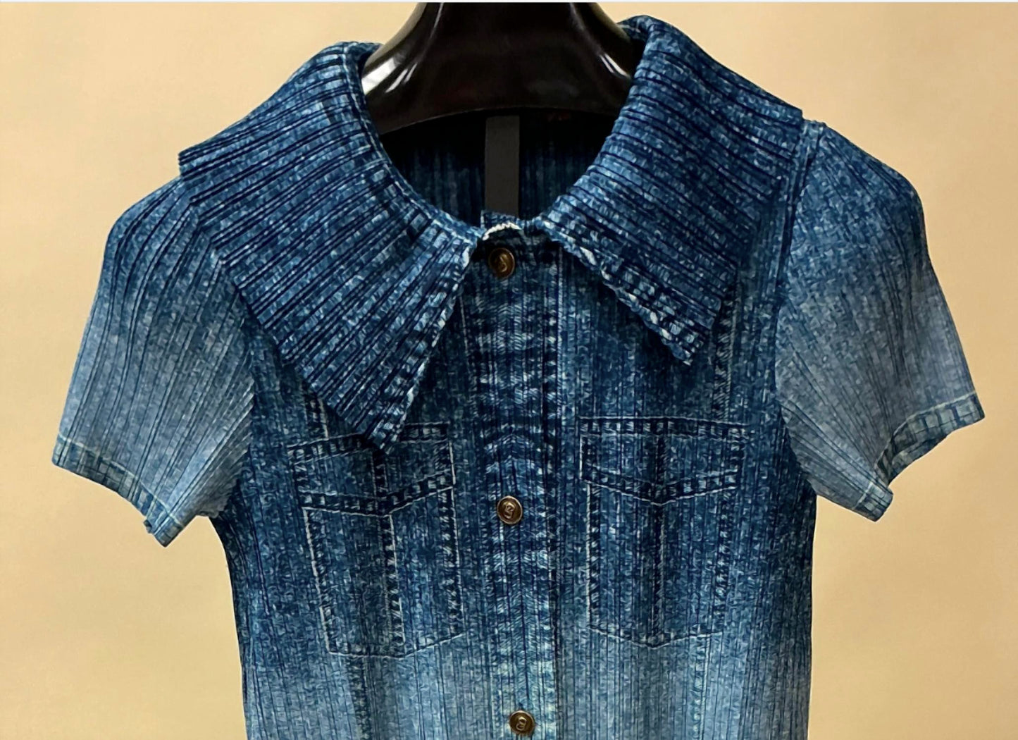 Beulahstyle - Women's Shirtwaist Denim Dress
