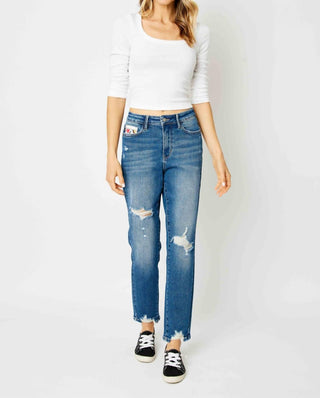 Judy Blue - High Waist Coin Pocket Boyfriend Jeans