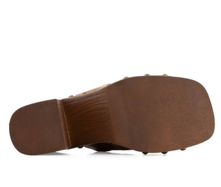 Andrea - Women's Heeled Slide Sandal