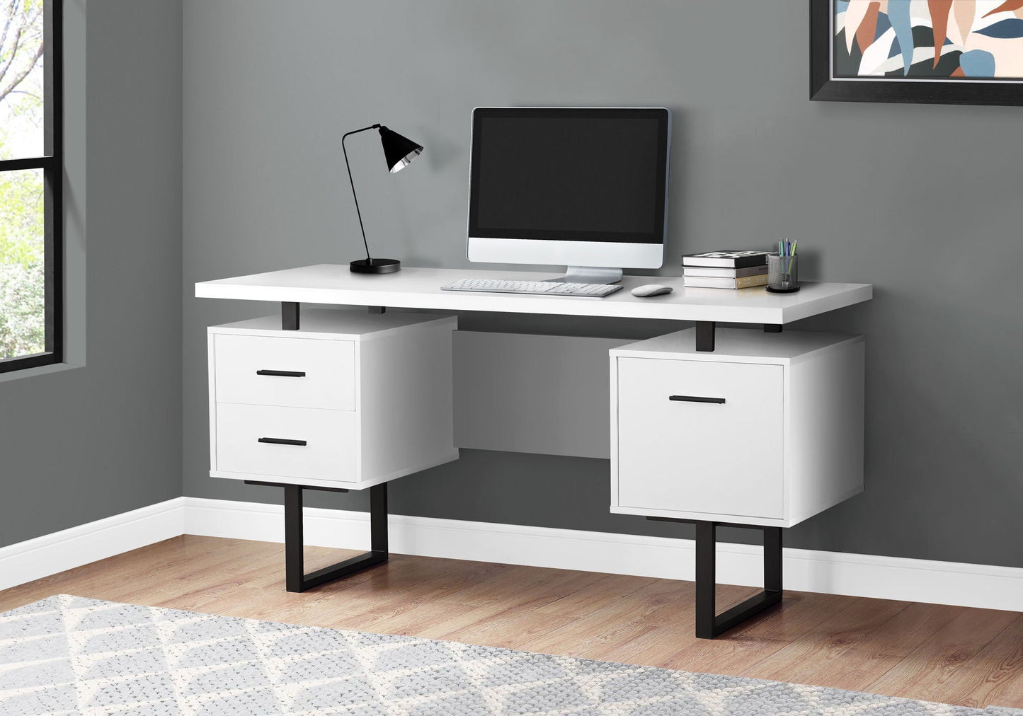 Computer Desk For Home Office With Storage Drawers