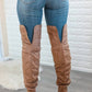 Surelymine - Women's Unmatchable Pointy Slouchy Knee And Thigh High Boots