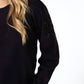Esqualo - Eyelet Puff-sleeve Sweater