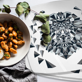 Rossario George - Leonid Geometric Porcelain Plate Set