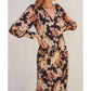 Dress Forum - Midnight Floral Long Sleeve Midi Dress