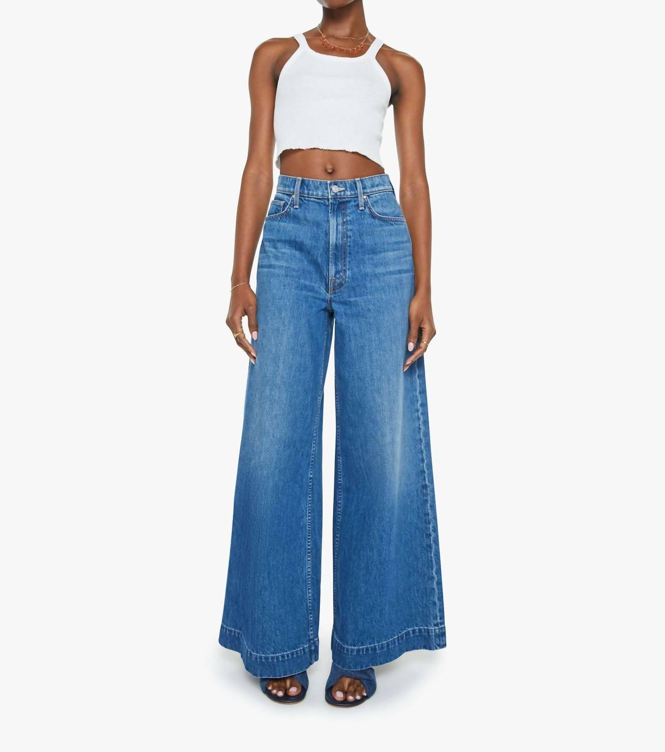 Mother - Headliner Sneak Wide Leg Jeans