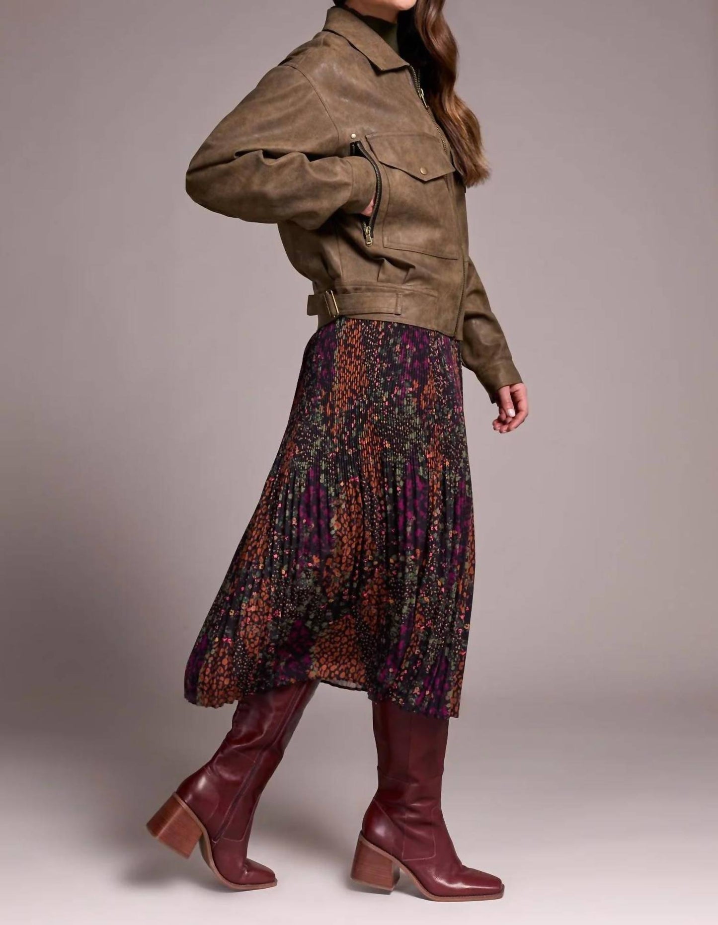 Tribal - Vintage Faux Leather Jacket