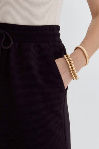 Entro - Textured Cropped Pants