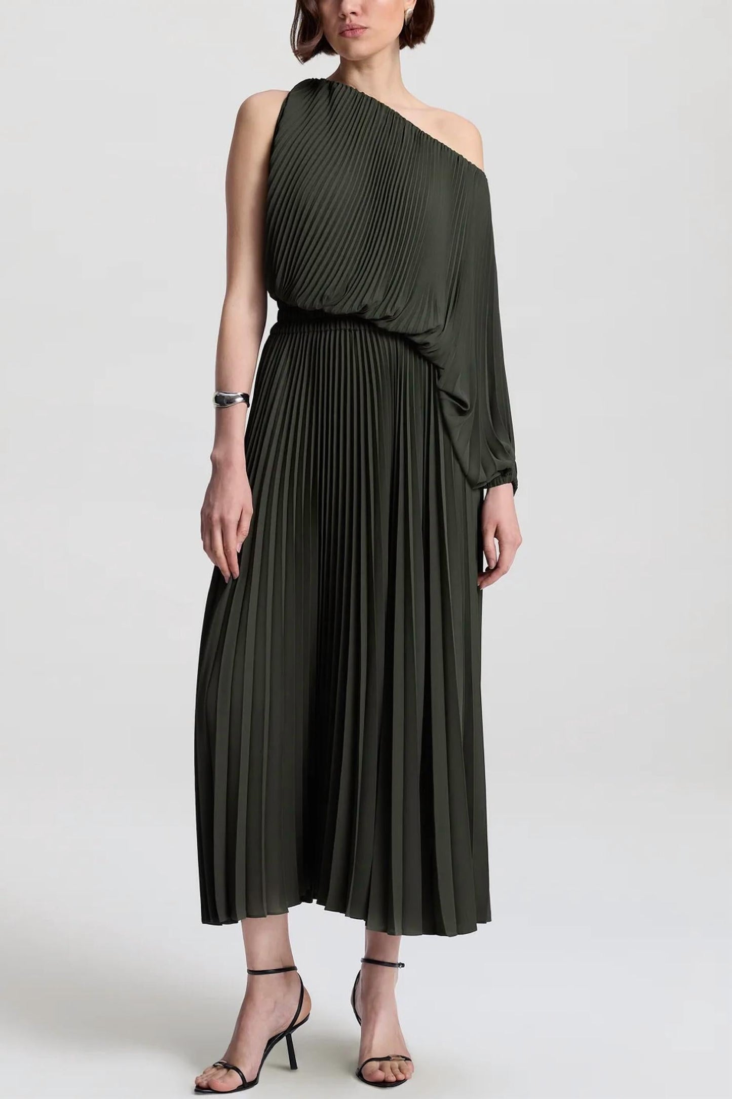 A.L.C. - Mara Georgette Pleated Midi Dress