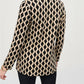Joseph Ribkoff - Geometric Print Open Front Blazer Jacket