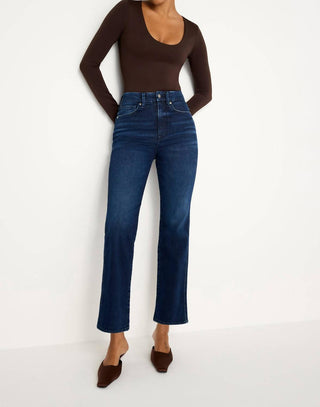Good American - Always Fits Good Curve Straight Jeans