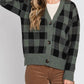Be Cool - Plaid Button Up Cardigan