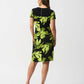 Joseph Ribkoff - Tropical Print Short Sleeve A-line Dress