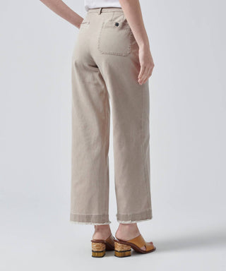Atm - GARMENT WASH COTTON TWILL BOYFRIEND PANTS