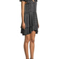 Alice + Olivia - Moore Pinstripe Ruffle Shirtdress