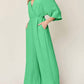 Double Take - Chic Surplice Wide Leg Jumpsuit