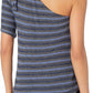 Lucky Brand - One Shoulder Stripe Top