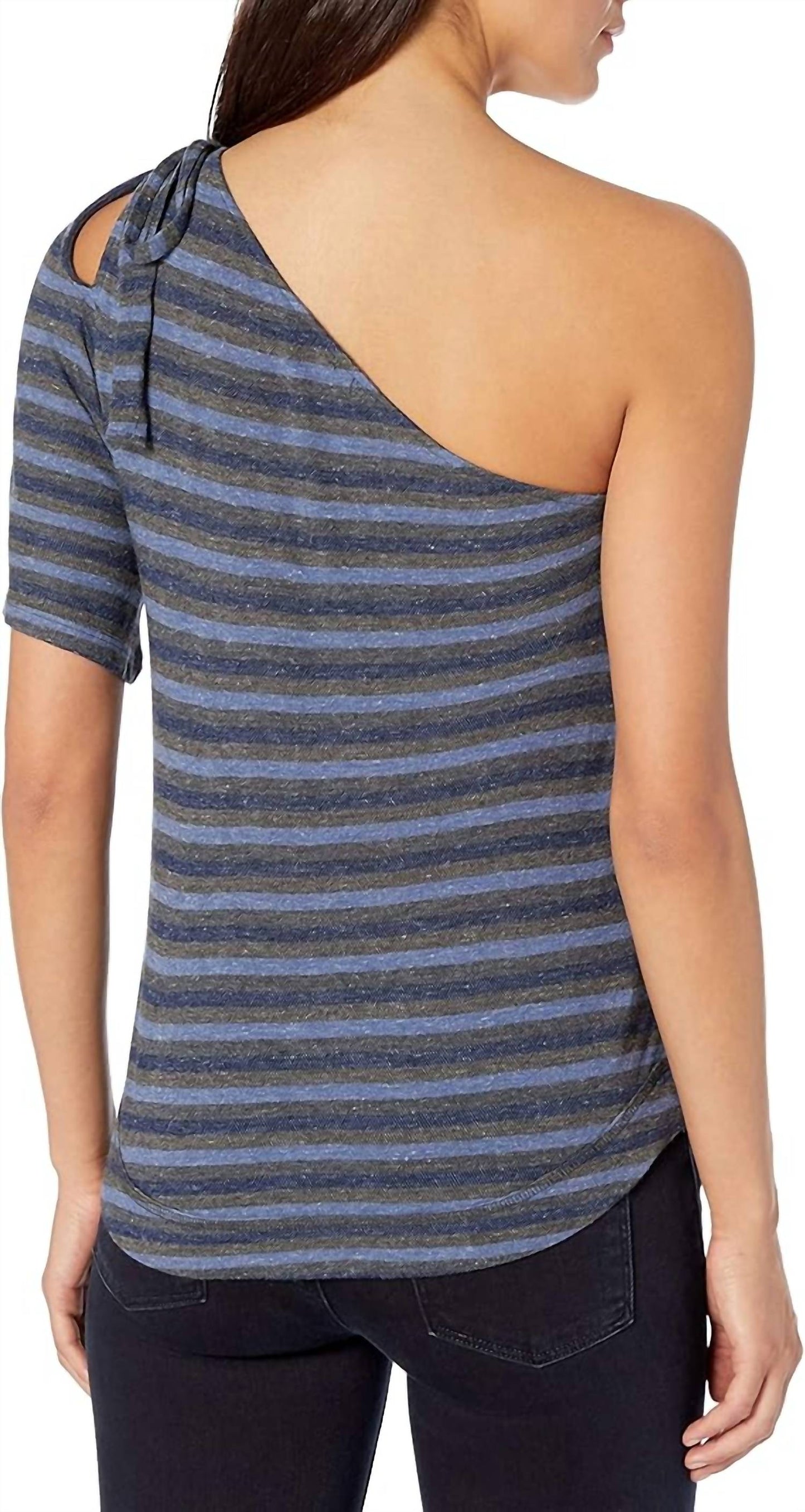 Lucky Brand - One Shoulder Stripe Top