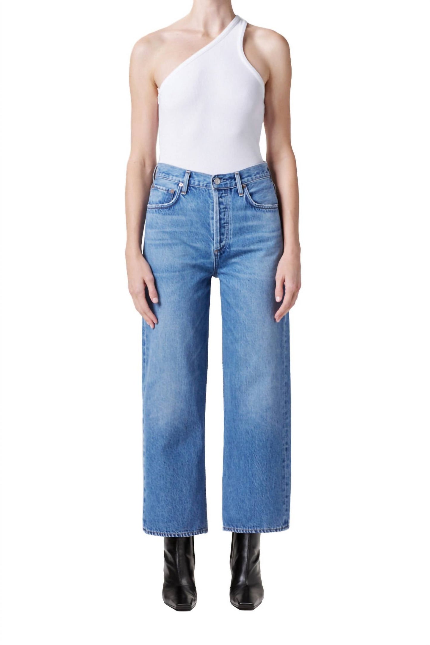 Agolde - Ren High Rise Wide Leg Jeans