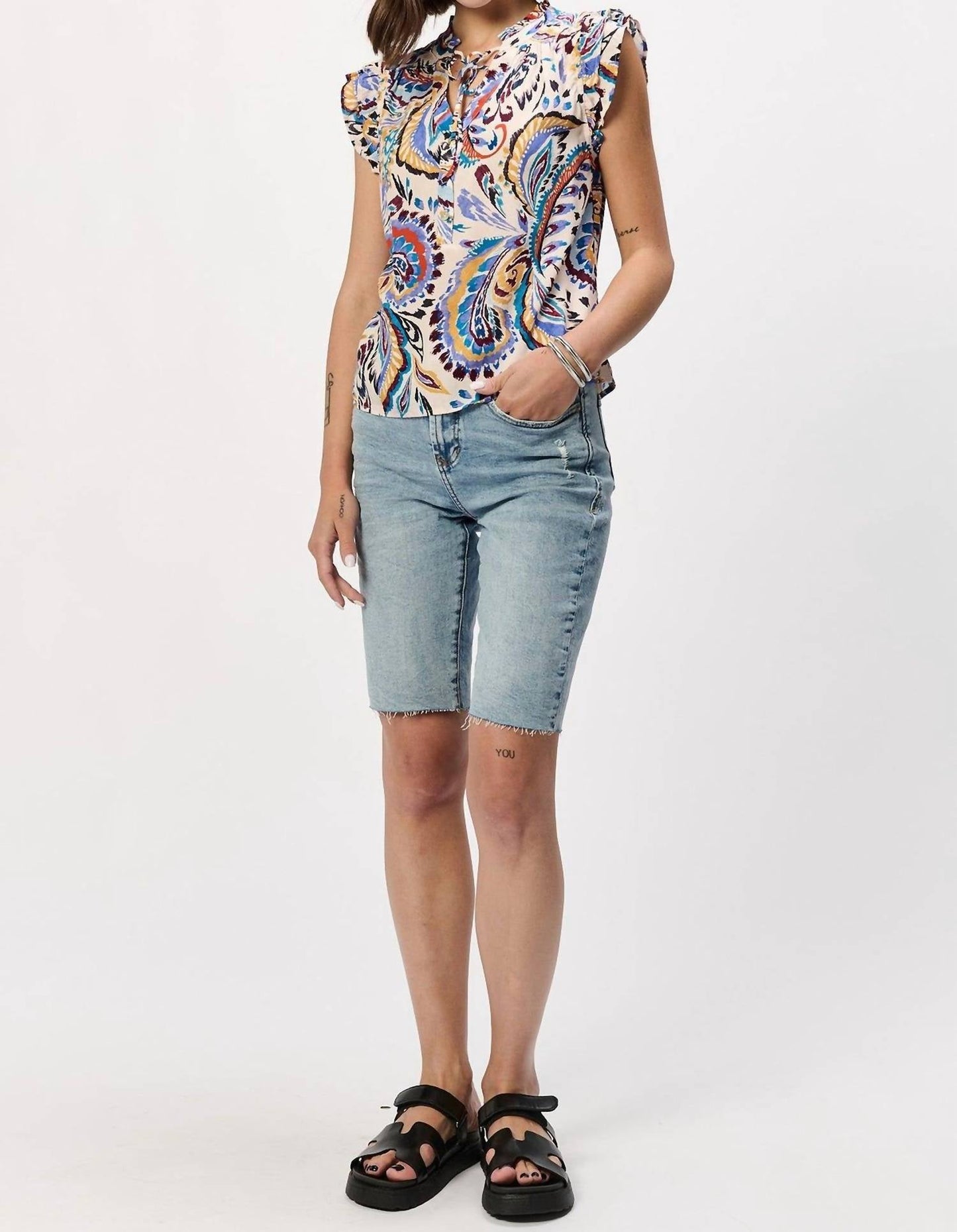 Another Love - Jinora Ruffle Sleeve Top