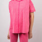 Very J - Washed Stretchy Knit Activewear Top & Shorts