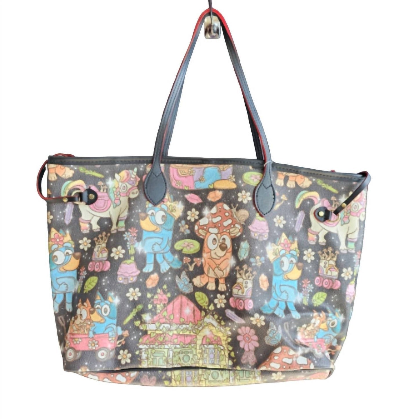 Aier Wholesale - Women's Bluey Cottage Neverfull Bag With Zip Wallet
