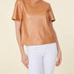 Dolce Cabo - Vegan Leather Perforated Tshirt
