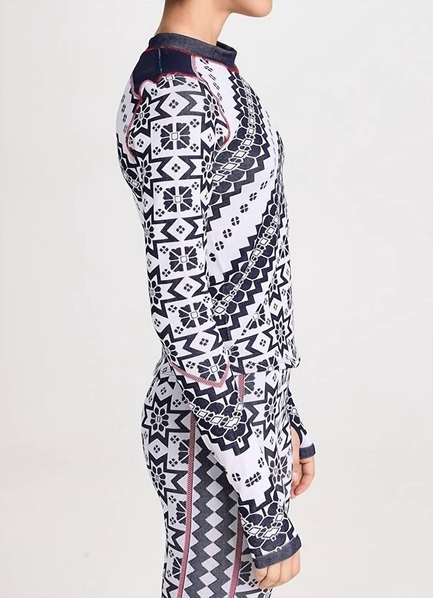 Free People - Myoko Jacquard Long Sleeve Layer Top