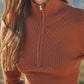 Varley - Demi Half Zip Knit Sweater