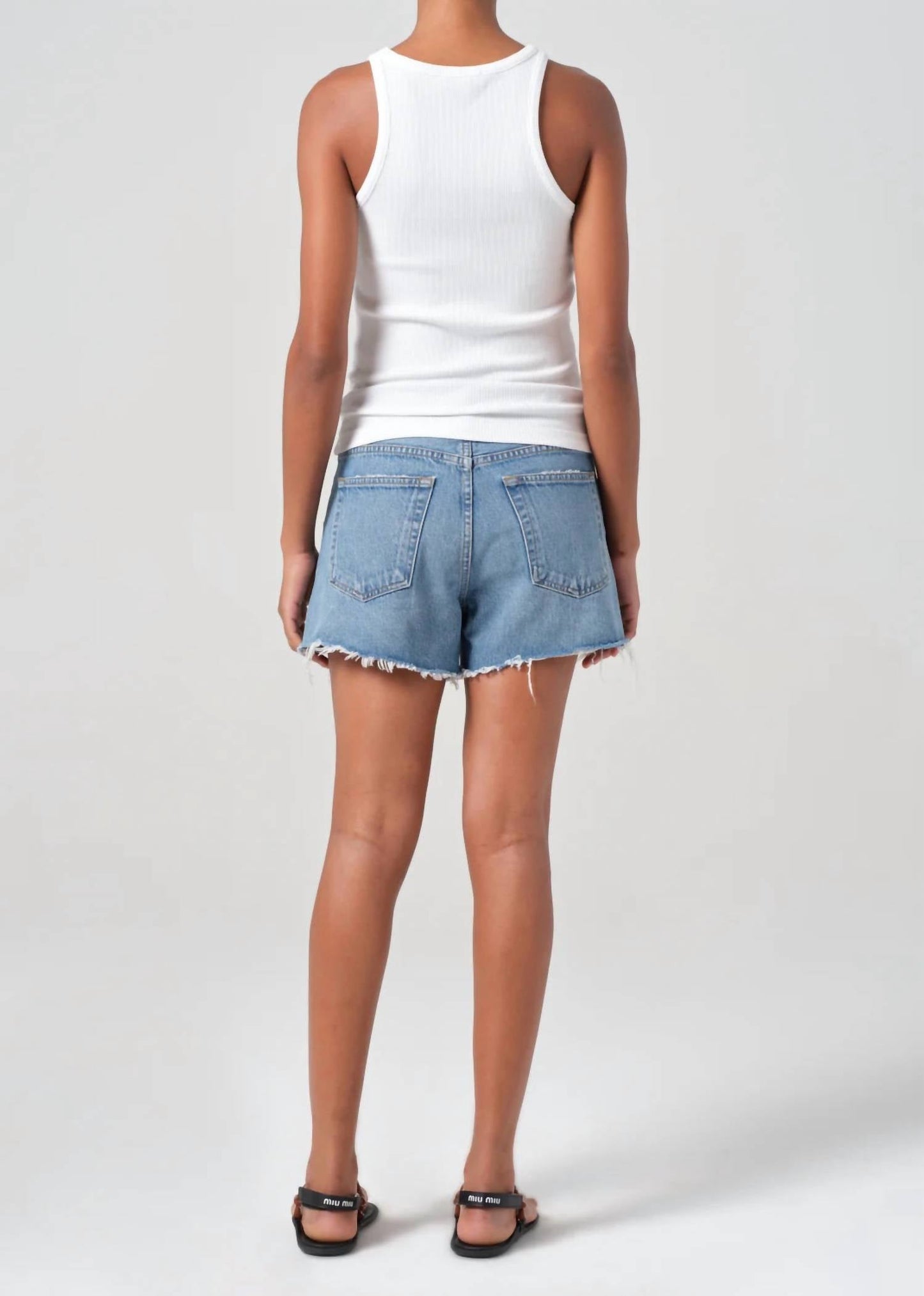 Agolde - Parker Long Jean Short