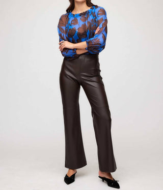 Fifteen Twenty - Finley Faux Leather Wide-leg Pants