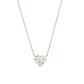 Diana M Jewels - 18kt 12.00 Cts Lab Grown Diamond Solitaire Pendant Necklace