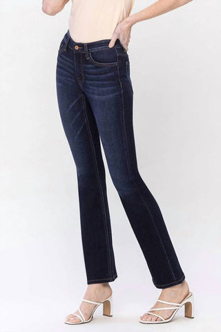 Vervet By Flying Monkey - Miranda Mid Rise Boot Cut Jeans