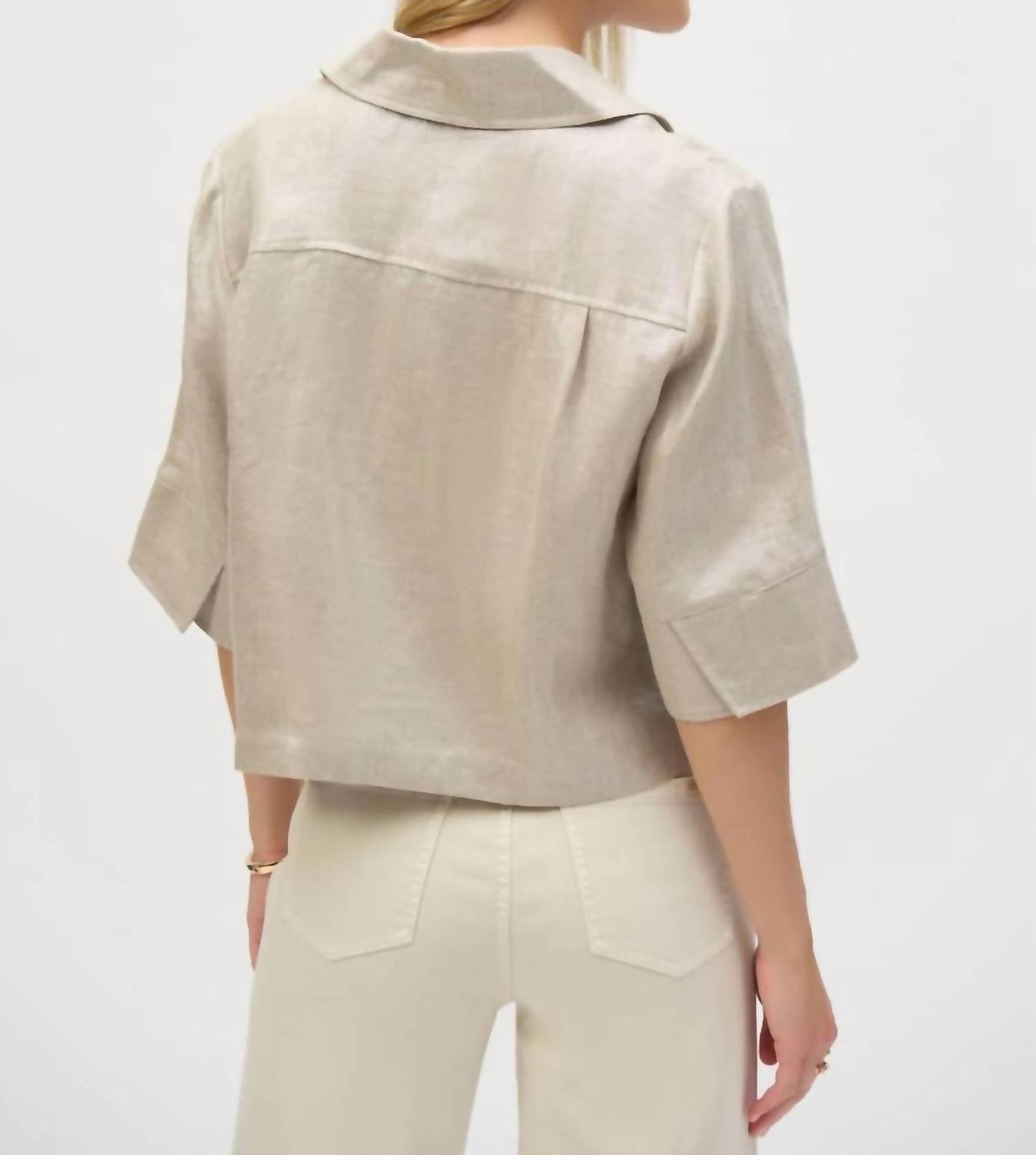 Joseph Ribkoff - Women's Short Sleeve Boxy Jacket
