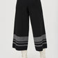 Joseph Ribkoff - Striped Knit Pull On Culotte Pant